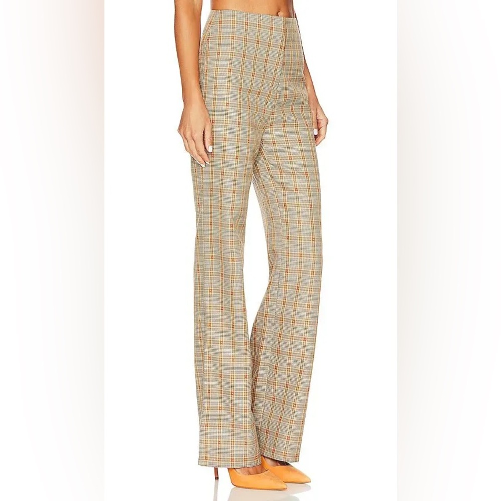 TULAROSA NWOT Rachel Pant in Tan Plaid - Picture 2 of 9